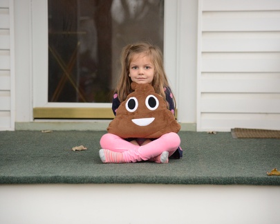 Greta and her poop emoji2